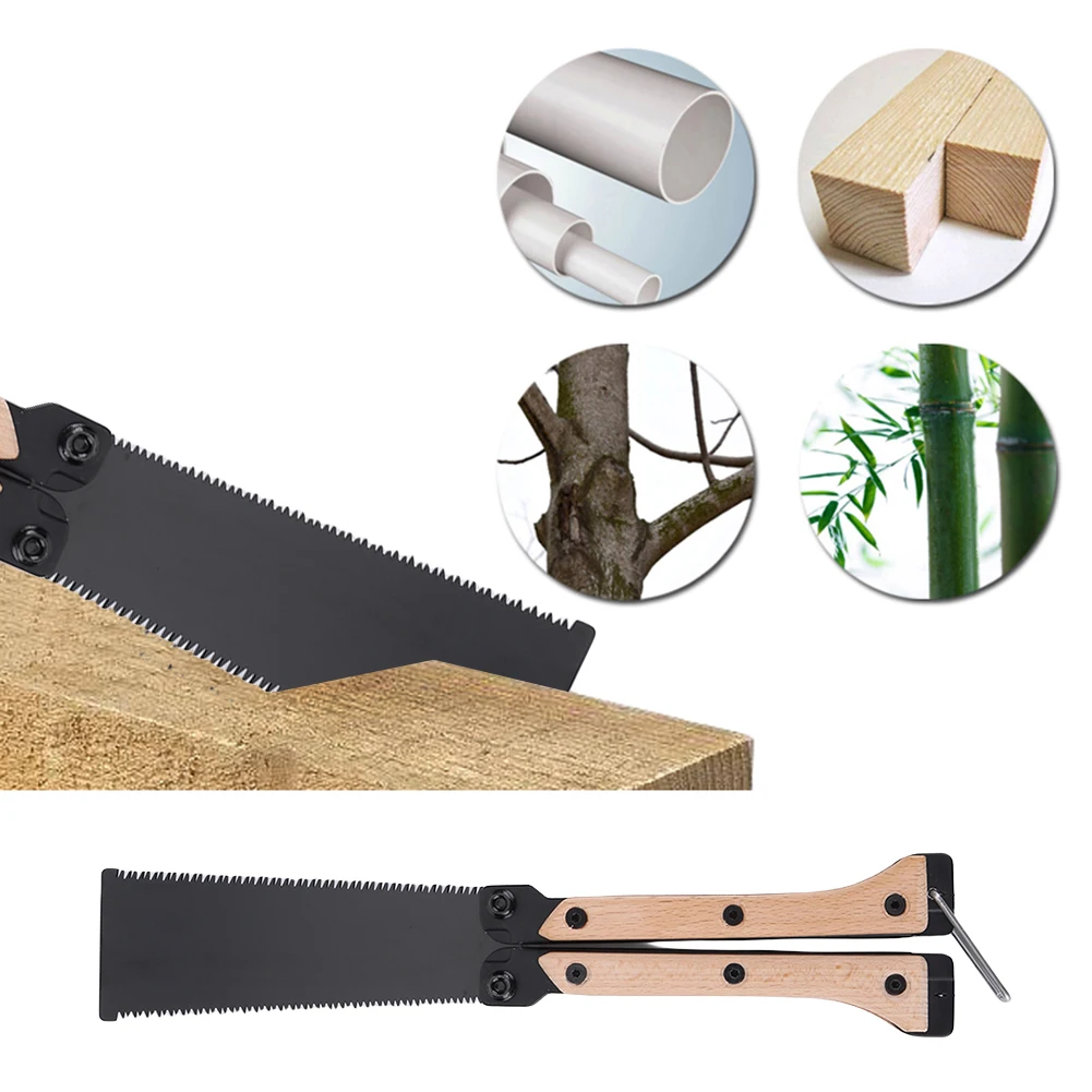 

Folding Saw Small Pull Hand Saw with Double Edge Blade Cutting Blade Handsaw for Woodworking Japanese Saw Flush Cut Trim Saw