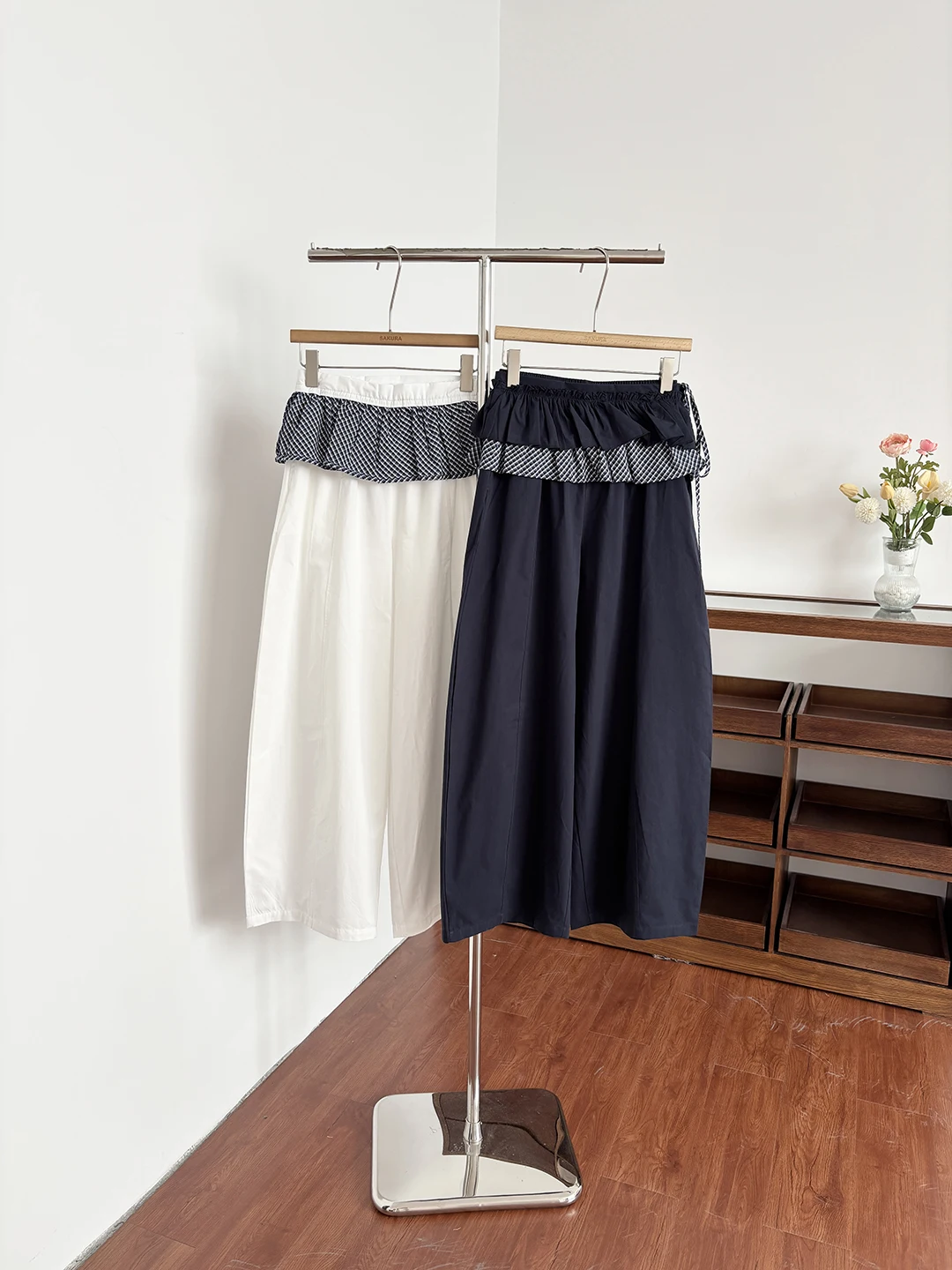 

2026 Summer New Korean Style Lazy Casual High Waist Wide Leg Pants Loose Comfortable Polyester Fiber Women's Commute Pants
