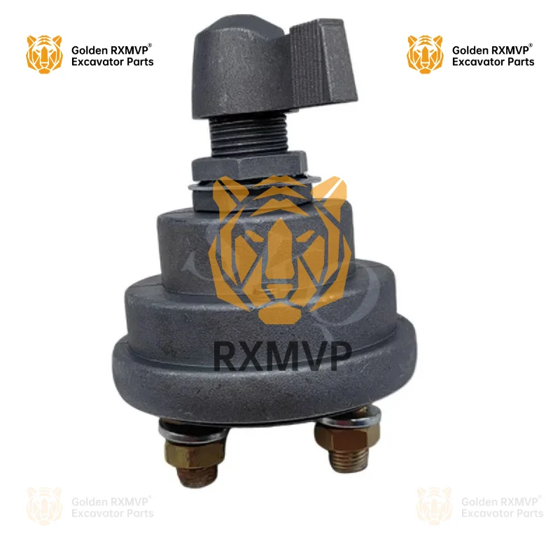 For Excavator Hyundai R-7/r-9/r210-7/r220-9 Power Switch 2-wire With Handle Ignition Switch Excavator Accessories