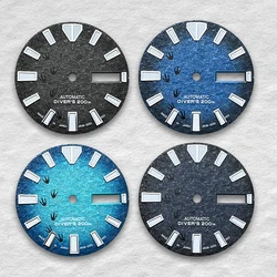 28.5mm S Logo  Dial Suitable For NH35 NH36 Automatic Movement Watch Dual Calendar Gradient Color Modification Accessories