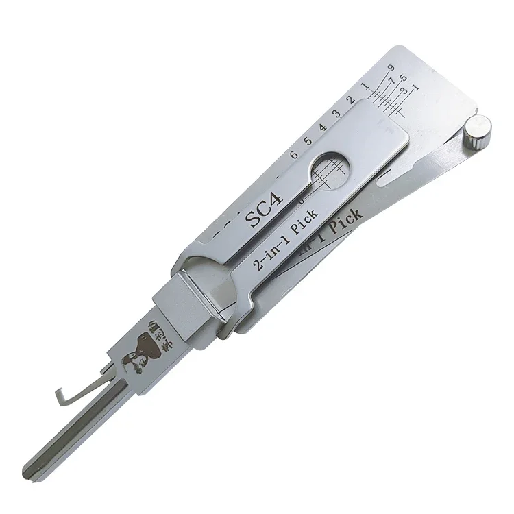 Lishi 2 in 1 TE2 S123 KW1 KW5 SC1 SC4 AM5 BE2 R52 C123 M1 / MS2 LW5 SC20 LW4 Locksmith Tools for Home Door Civil Locks