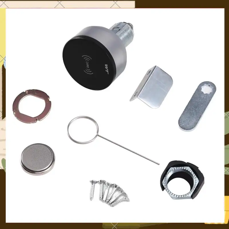 

Office Desk Smart Lock Smart Mini IC Card Induction Lock For File Cabinets, Wardrobes, Mailboxes Home And Office Use-ABNJ