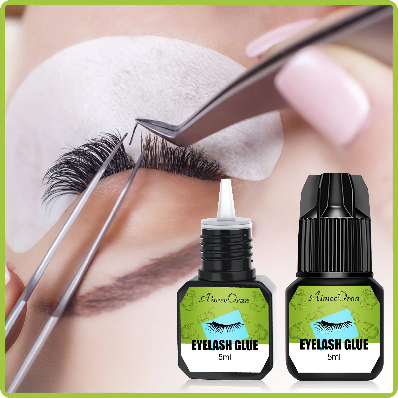 5Ml Lash Lijm Valse Wimper Extensties Lijm 0.5 Tweede Sneldrogende Sterke Lash Zelfklevende Lavendel Fruit Smaak Make-Up Tools