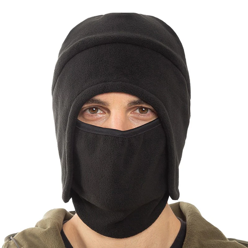 Bomber Hats Men Women Thick Fluffy Thermal Outdoor Riding Windproof Face Mask Fleece Ear Protection Cap Winter Caps Fashion New