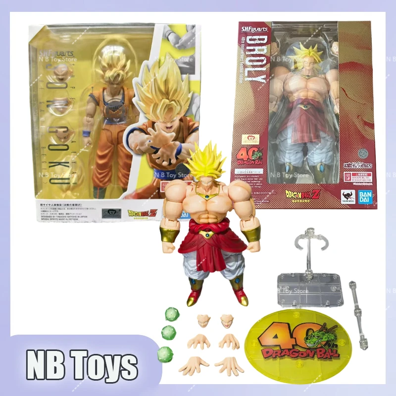 

Новинка 2026 года в наличии: Bandai Dragon Ball Z S.H.Figuarts SHF Super Saiyan BROLY 40th Anniversary Anime 3.0 SSJ Goku Модель-игрушка