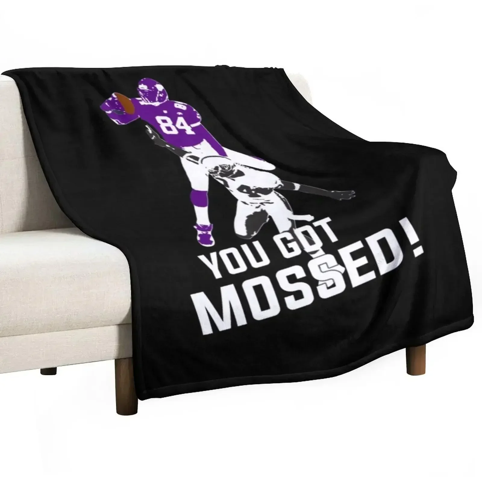 

Randy Moss Over Charles Woodson You got mossed Throw Blanket Blankets For Bed Decorative Sofas Kid'S Cute Blankets