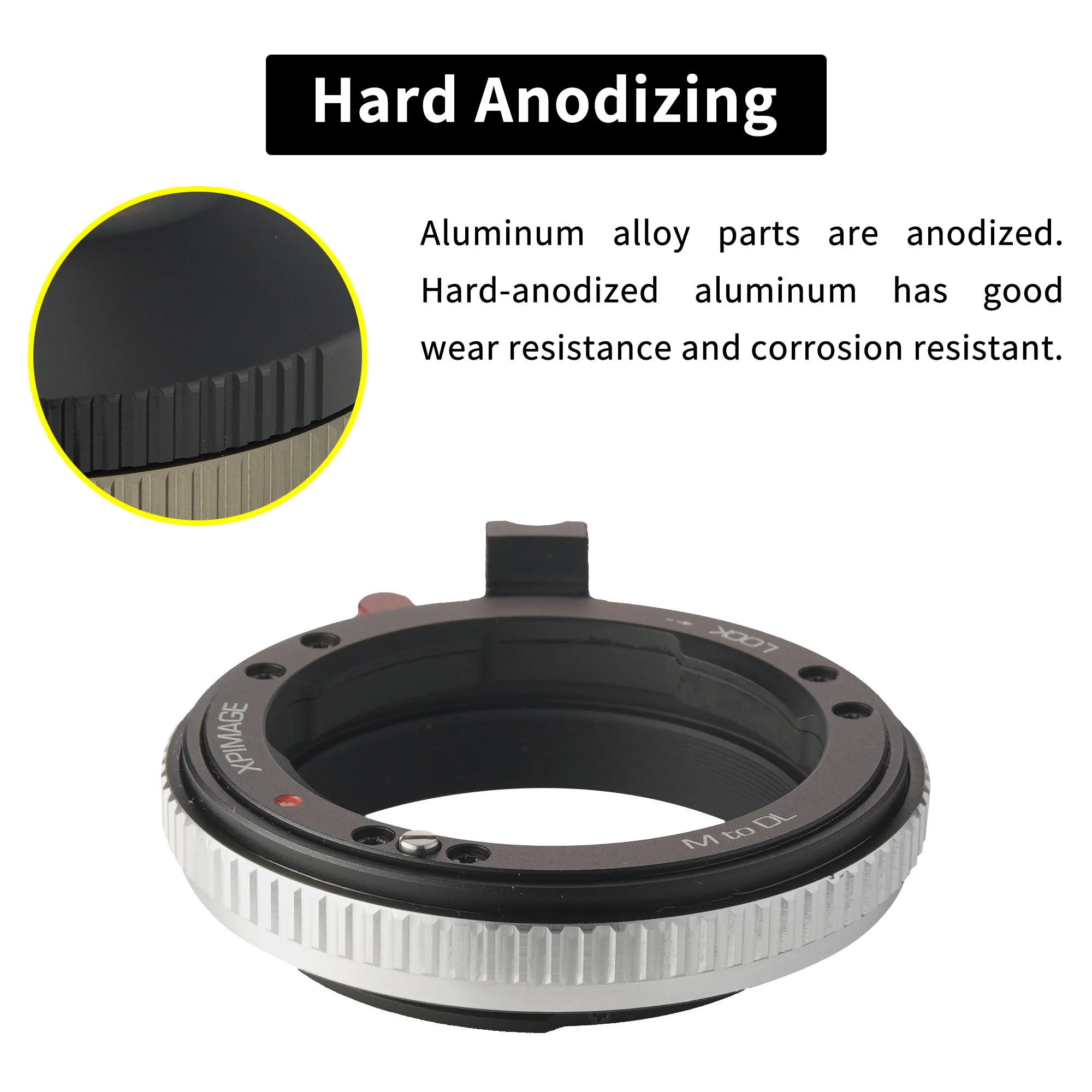 XPIMAGE M to DL Lens Mount Adapter Ring Compatible with Leica M Lenses for DJI Ronin 4D X9 Inspire X7 DL Cinema Cameras