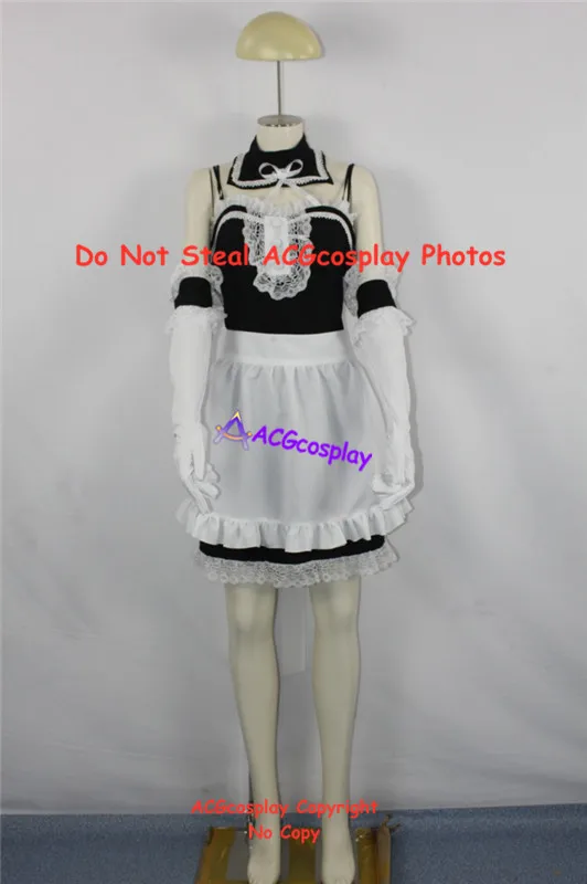 He is my master Anna Kurauchi Maid cosplay costumes acgcosplay include headgear and long stockings