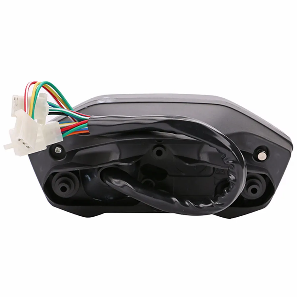 

12V Universal Motorcycle Speedometer LCD Digital Odometer Tachometer with Full Backlight Night Vision All-in-One Gauge for 2 4