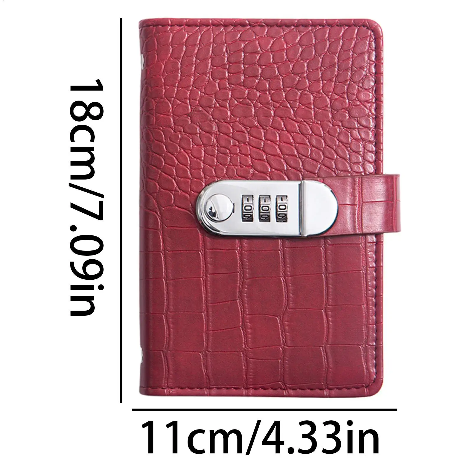 Money Saving Binder 7x4.3Inch Budget Planner With Password Lock Lockable Savings Notebook For Handbag Desk Drawer Office Home - view 6
