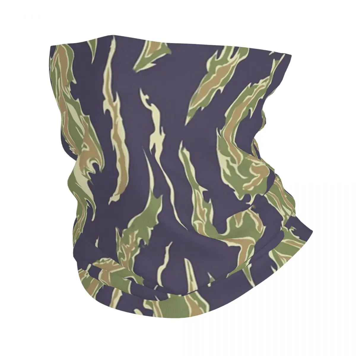 Tiger Stripe Camo Army Camouflage Bandana Neck Cover Printed Balaclavas Mask Scarf Headwear Running Unisex Adult Windproof