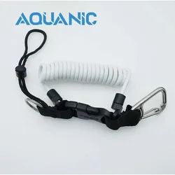 Nitescuba Submersible Loss-proof Coil Spring, Coil Rope with Quick Release Buckle Safe Diving Emergency Tool