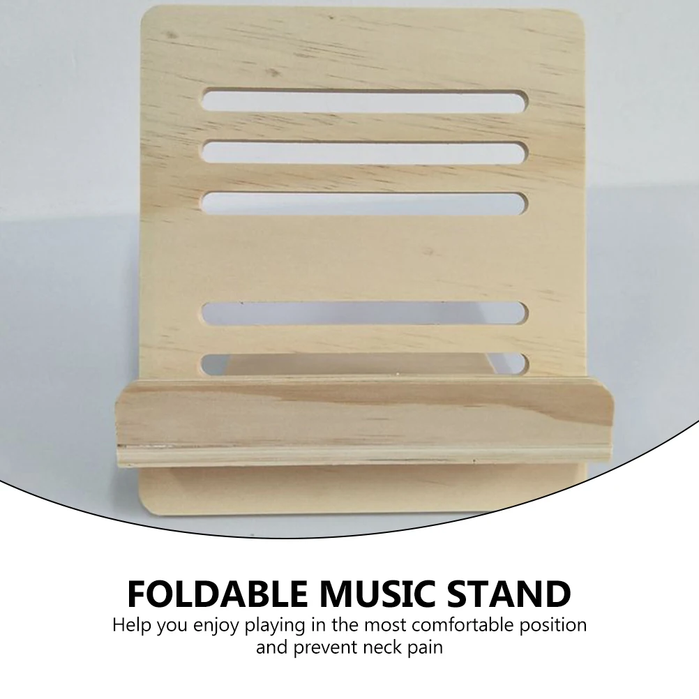 

Music Stand Foldable Score Desktop Storage Rack Nail Reading Portable Document Holder for Student