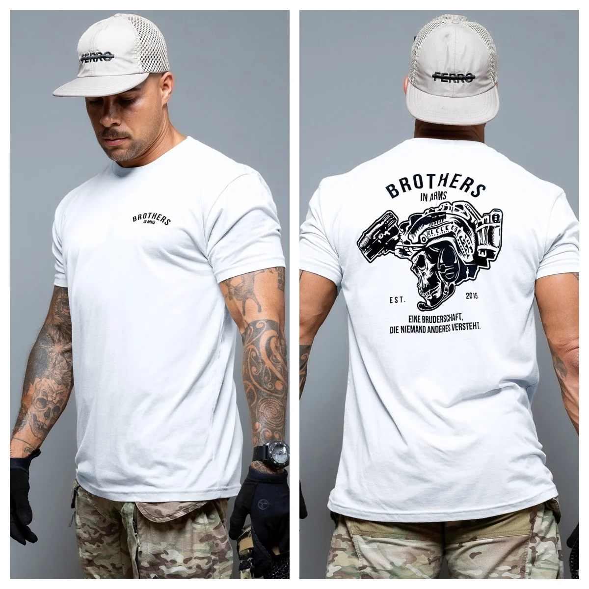 Brothers in Arms _ Breathable T-shirt - Suitable for Sports Wear Pure Cotton image 2
