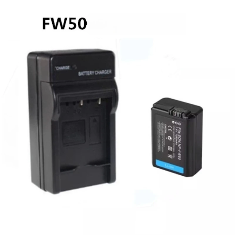 NP-FW50 camera battery, charger for Sony NEX-5T/5R/5N/5C/6/7/F3 A76300 a6000 a5100 a7 SLR camera 7.4V 1080mAh