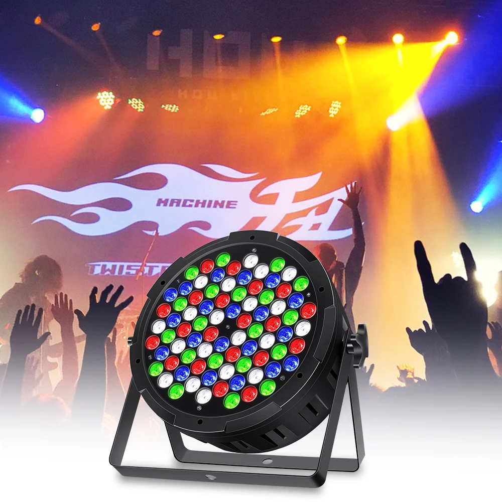 

LED Par Light RGBW 80*2W Disco Wash Light DMX 512 Voice Control LED Ktv Bar Party DJ Decorative Stage Light Effect Projector