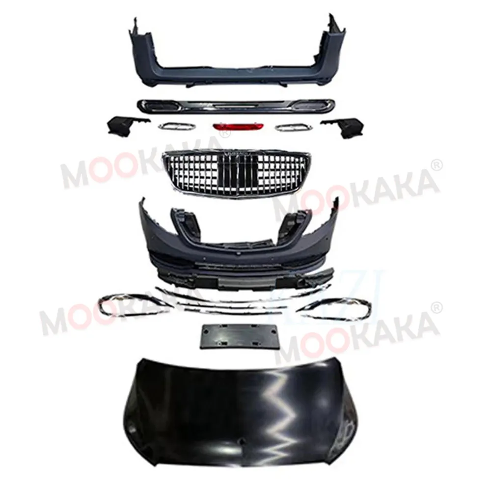 For Mercedes Benz Vito V260 Bar Middle Net Rear Bar and New Body Kit Front Bumper Auto Parts Kit Assembly Complete Bumper