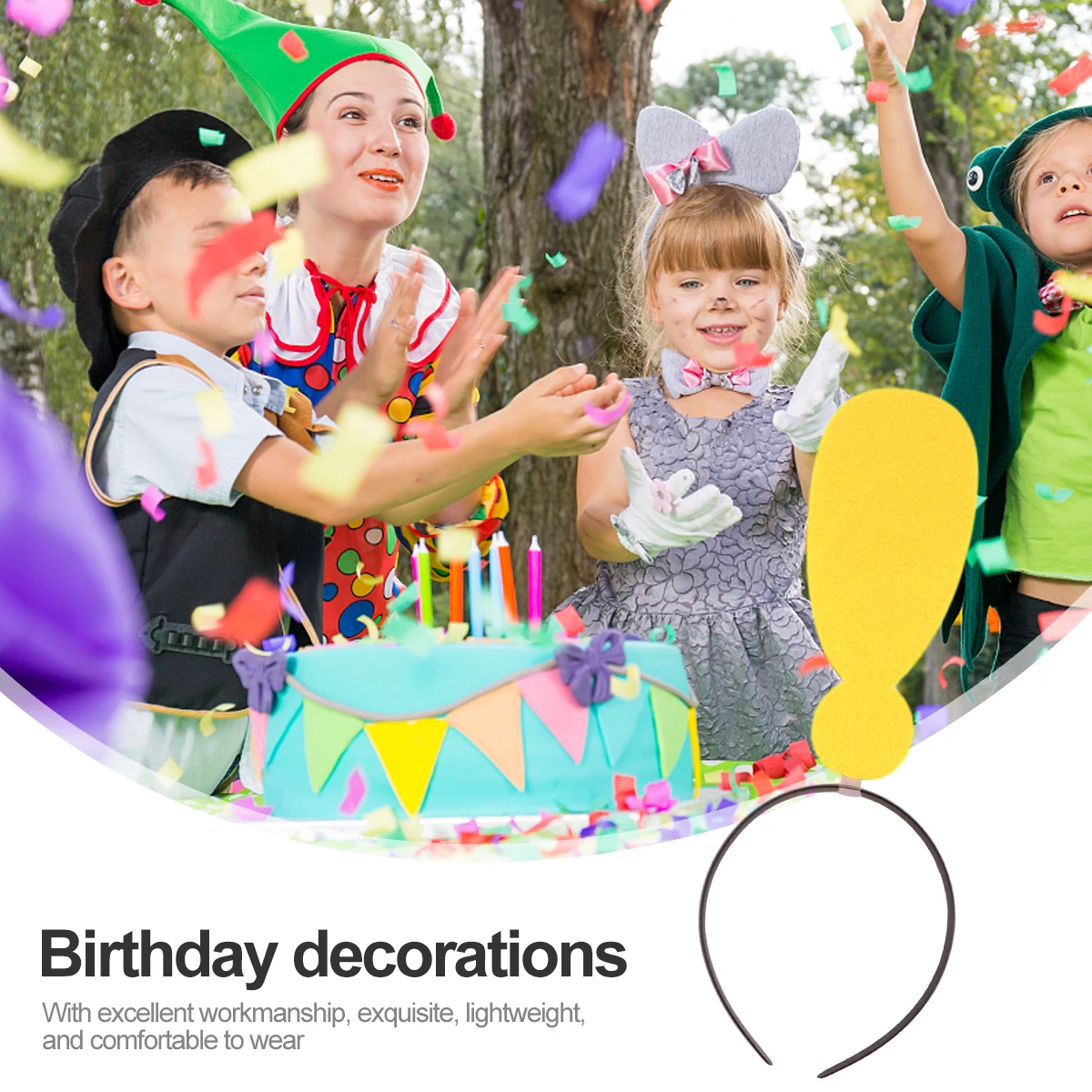 

2pcs Point Shape Headband Creative Hair Band Fashion Funny Hair Accessories Decorative Headdress Party Festival Use