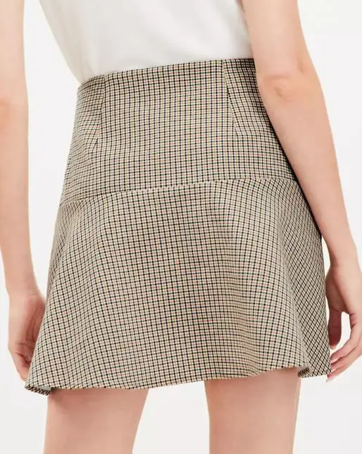 2025, herbst Neue frauen Mode, Elegante Heiße Mädchen Hohe Taille Spleißen A-Line Multi Funktionale Halbe Länge Rock frauen Tragen