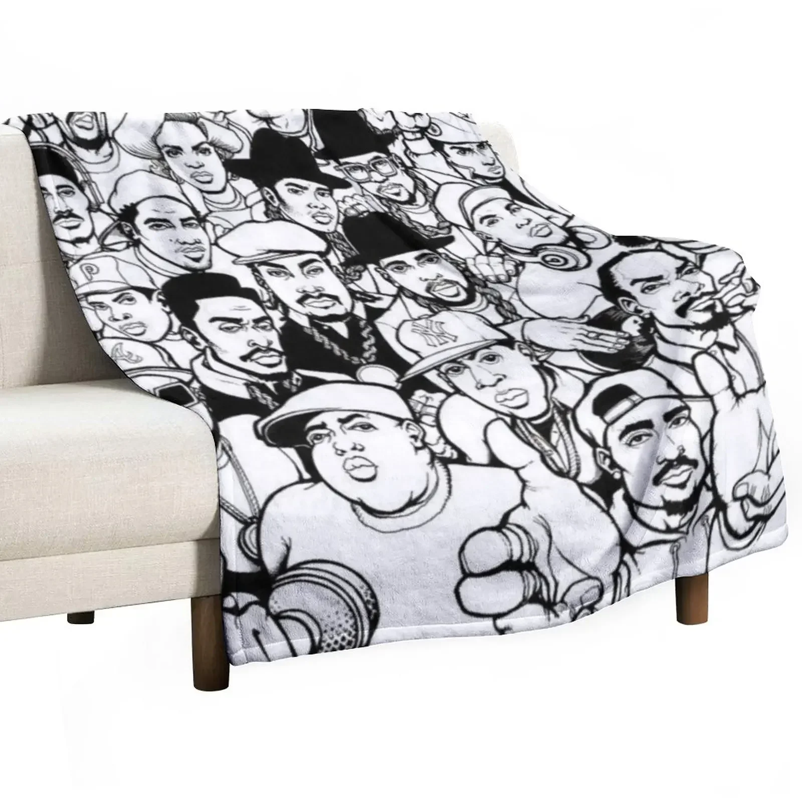 

Hiphop Legends never die - Rappers Throw Blanket Custom Polar Blankets