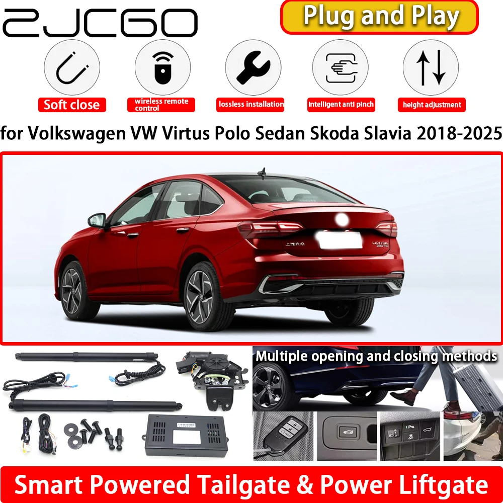 

for Volkswagen VW Virtus Polo Sedan Skoda Slavia 2018-2025 Automatic Electric Powered Tailgate Power Liftgate Tail Gate Lift Kit