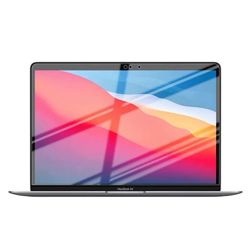 واقي شاشة زجاجي مقسى لجهاز Apple MacBook Air 13 A1466 A1369 مقاس 13.3 بوصة مضاد للخدش عالي الوضوح طبقة حماية خالية من الفقاعات