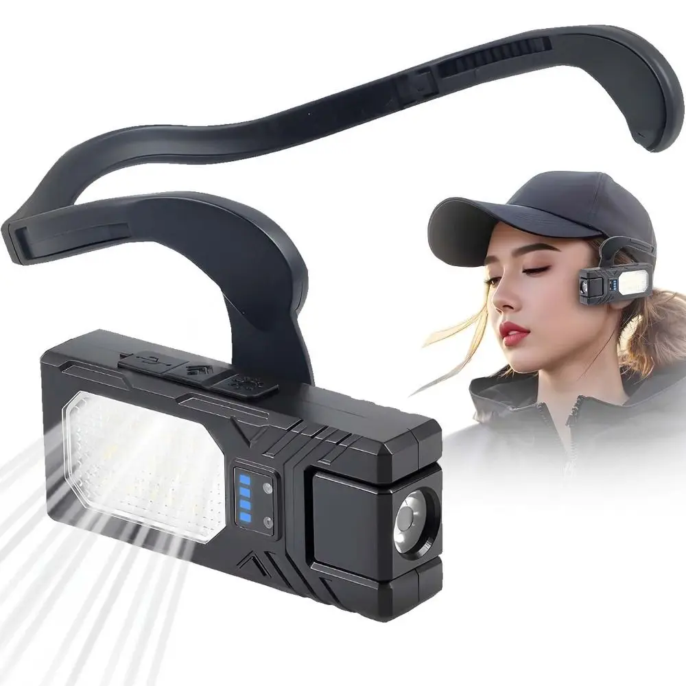 Ultra Light Ear Clip Headlamp Multifunctional Waterproof Motion Sensor Headlamp Hands-Free Motion Sensor Head Flashlight Camping