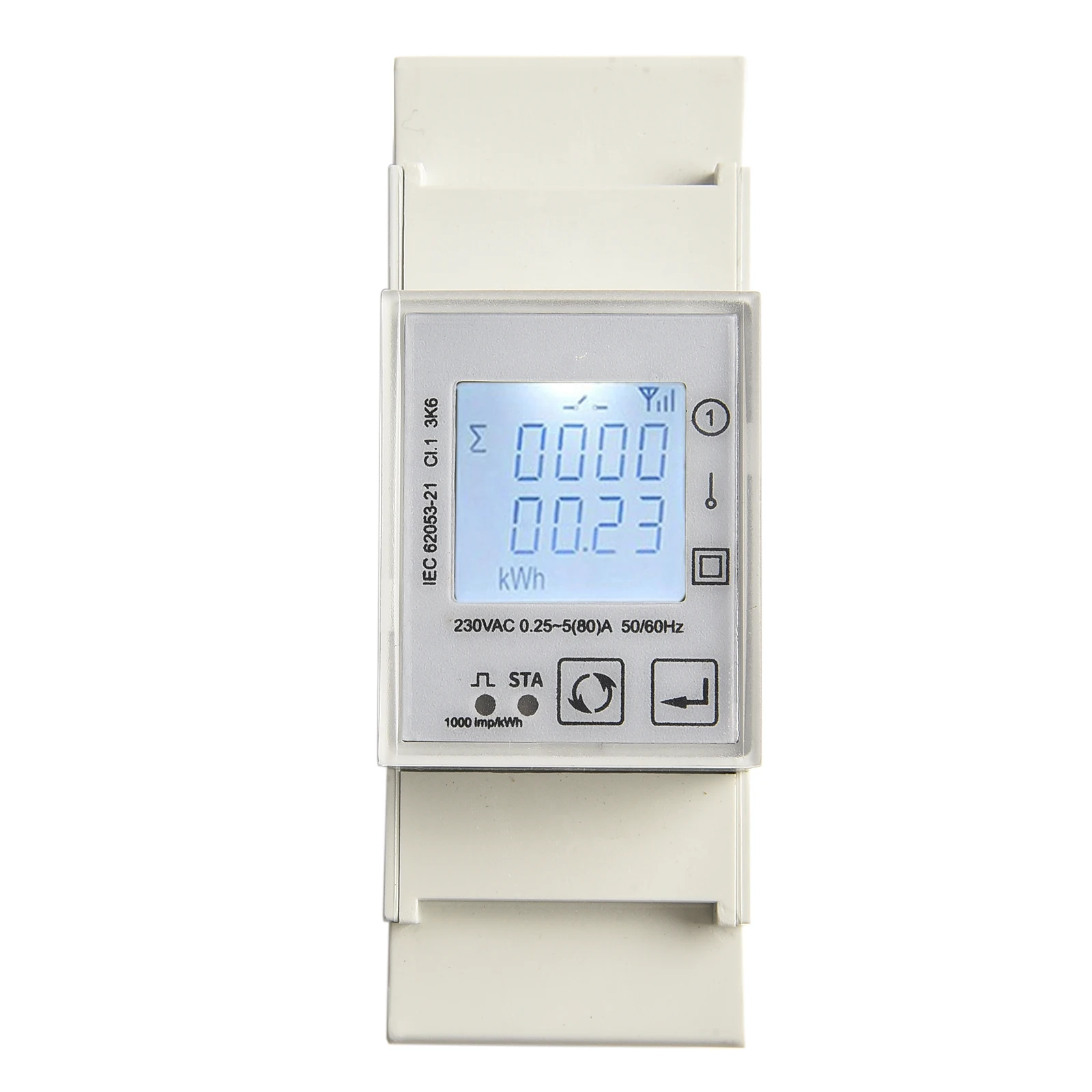 1pcs Single-Phase Smart Wireless Rail Meter For Tuya Bidirectional Measurement AC230V Monitors Electricity Meter 80A