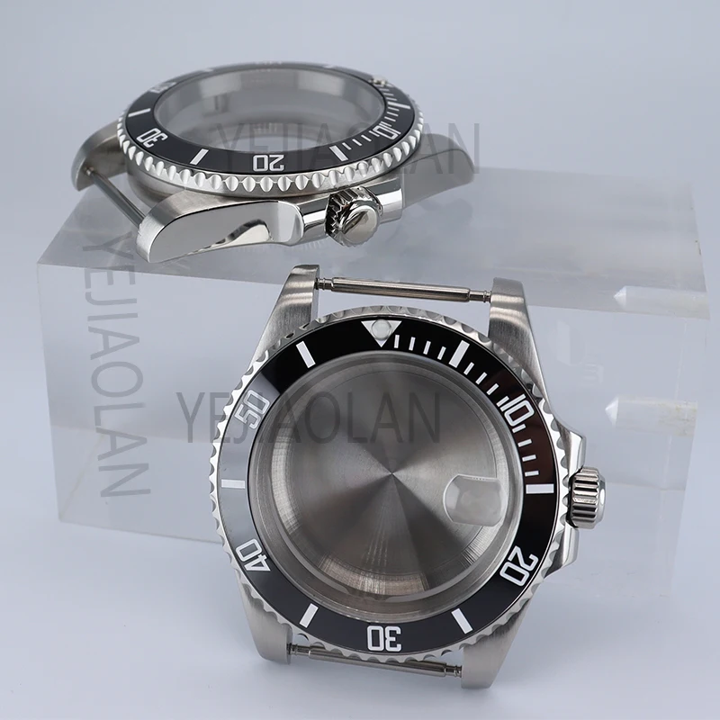 

40mm Watch Case Ceramic Bezel Sapphire Glass Fit Seiko nh34 nh35/36 eta2824 miyota8215 Movement 28.5mm Dial Submariner Hot Sale