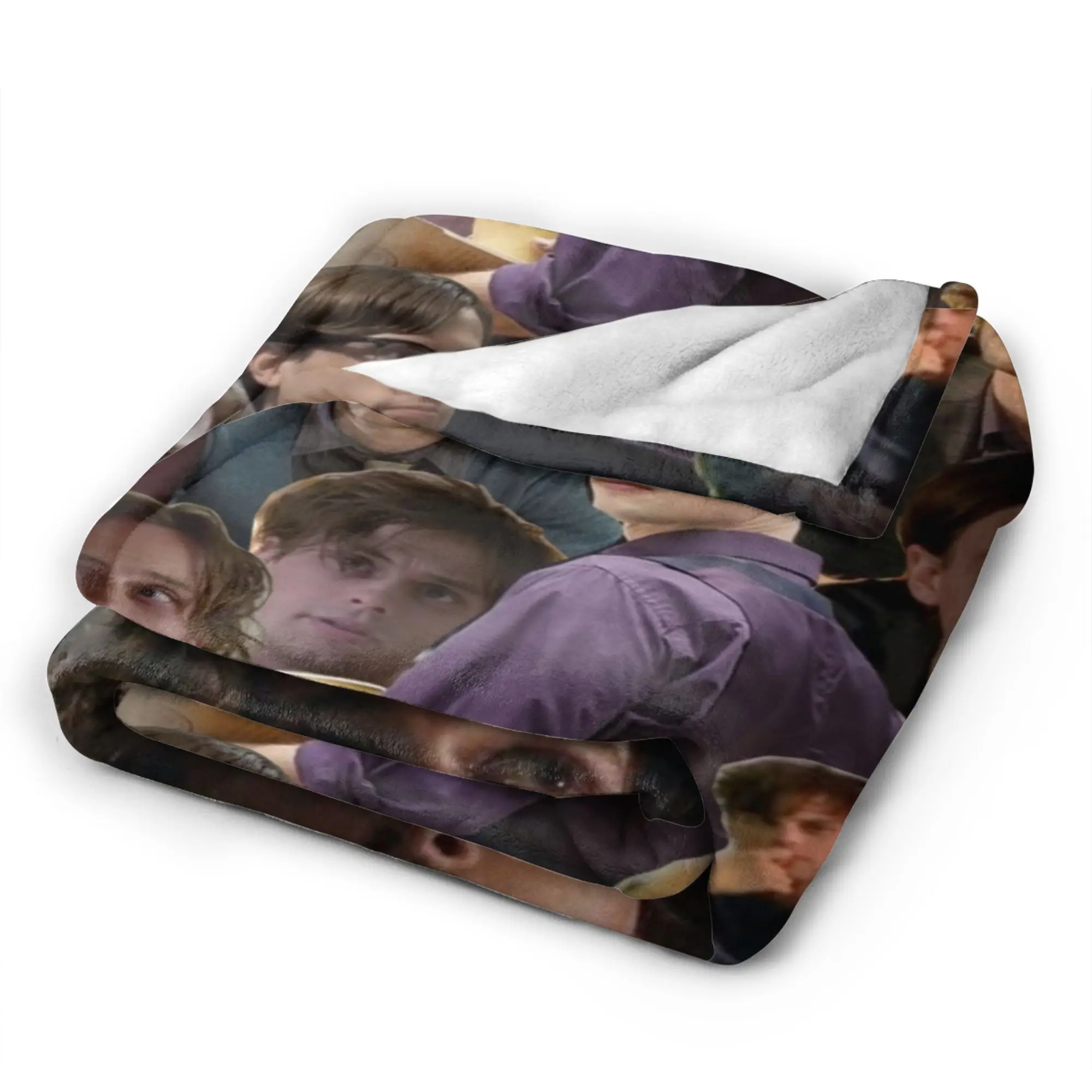 Matthew Gray Gubler Collage Plush Blankets Boy Girl  Flannel Throw Blanket For Couch Bed Warm Soft Custom DIY Quality Bedspread