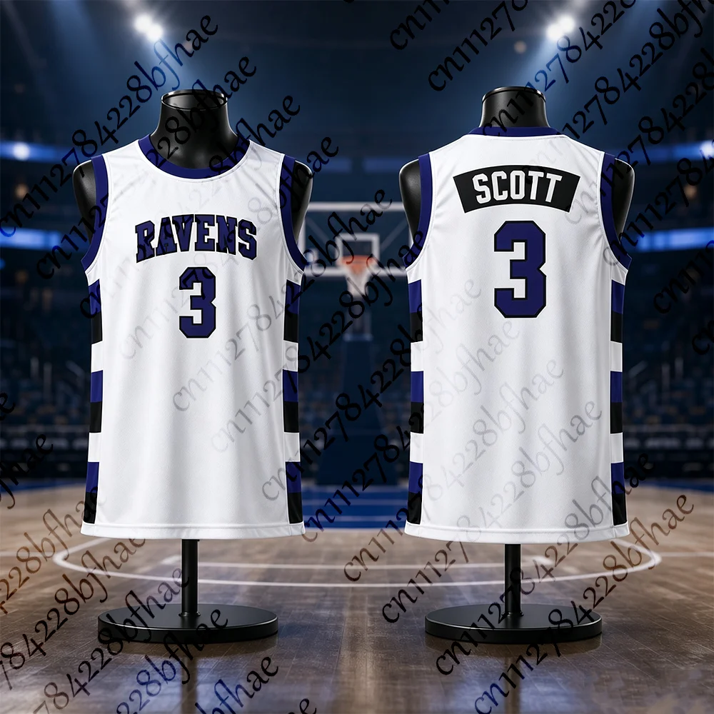 One Tree Hill Ravens Retro Basketball Jersey Unisex Breathable Athletic Sport Tank Top for Men And Women Children's Movie Inspir