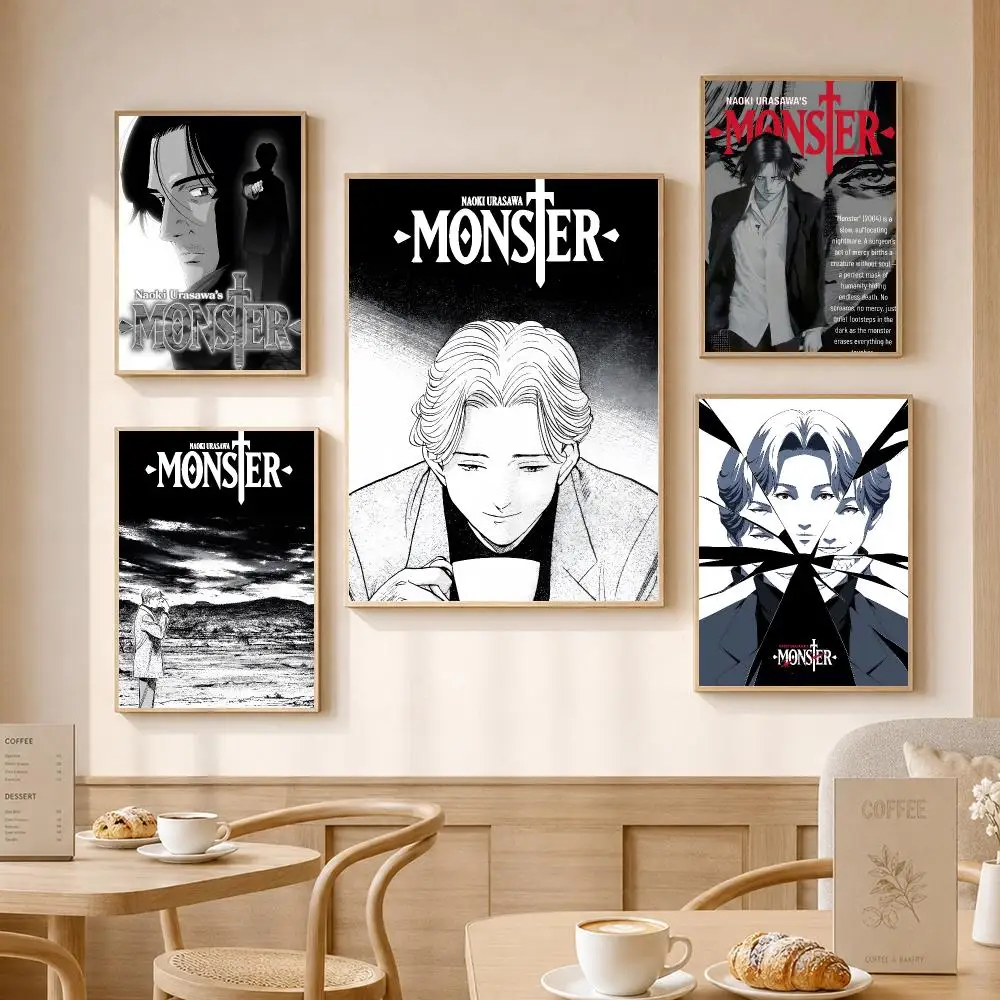 Hot Japanese Anime M-Monster Painting Calligraphy High-Definition With Textured Finish Modern Style For Hallway Wall Art Decor