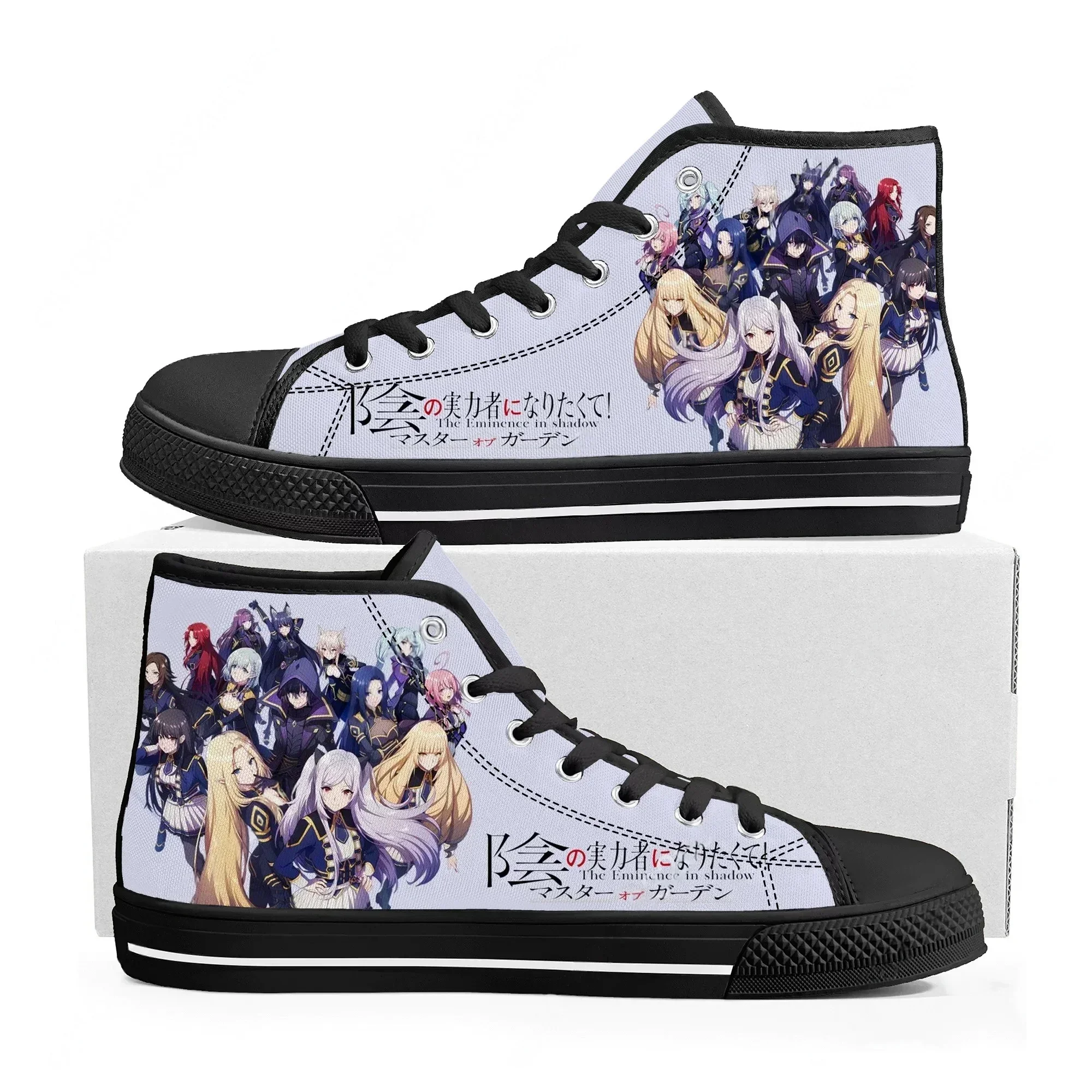 Anime The Eminence in Shadow Cid Kageno High Top Sneakers Mens Womens Canvas Sneaker Casual Couple Shoes Custom Shoe