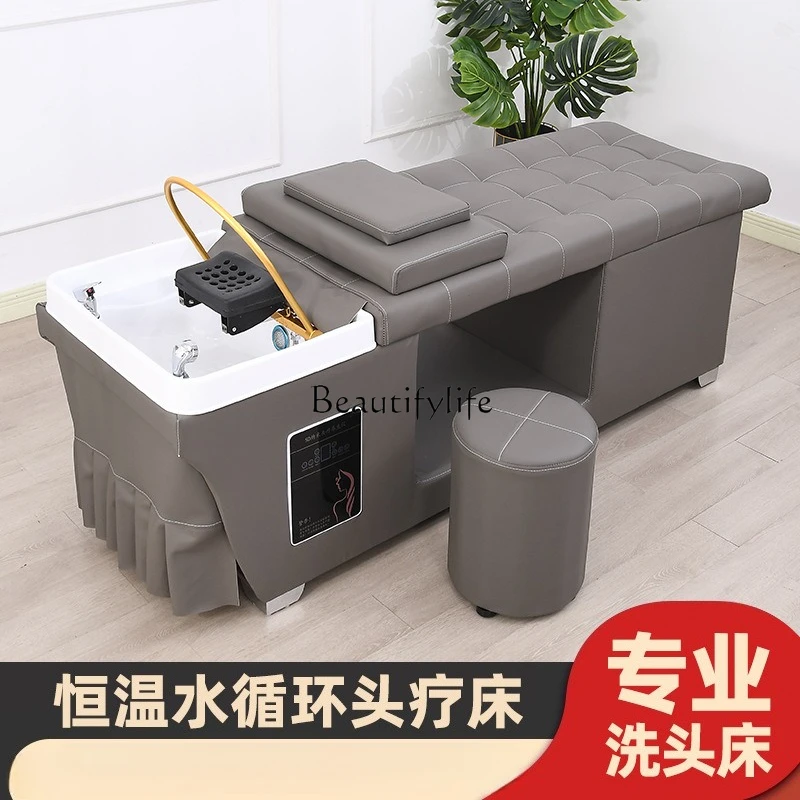 02-سرير شامبو لعلاج الشعر، صالون حلاقة خاص، تبخير الكى، تدليك تايلاندي، سرير أذن للعلاج المائي