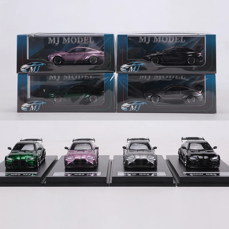 MJ 1:64 G82 M4 Alloy Model Car Simulation alloy casting car model toy collection display piece view 5