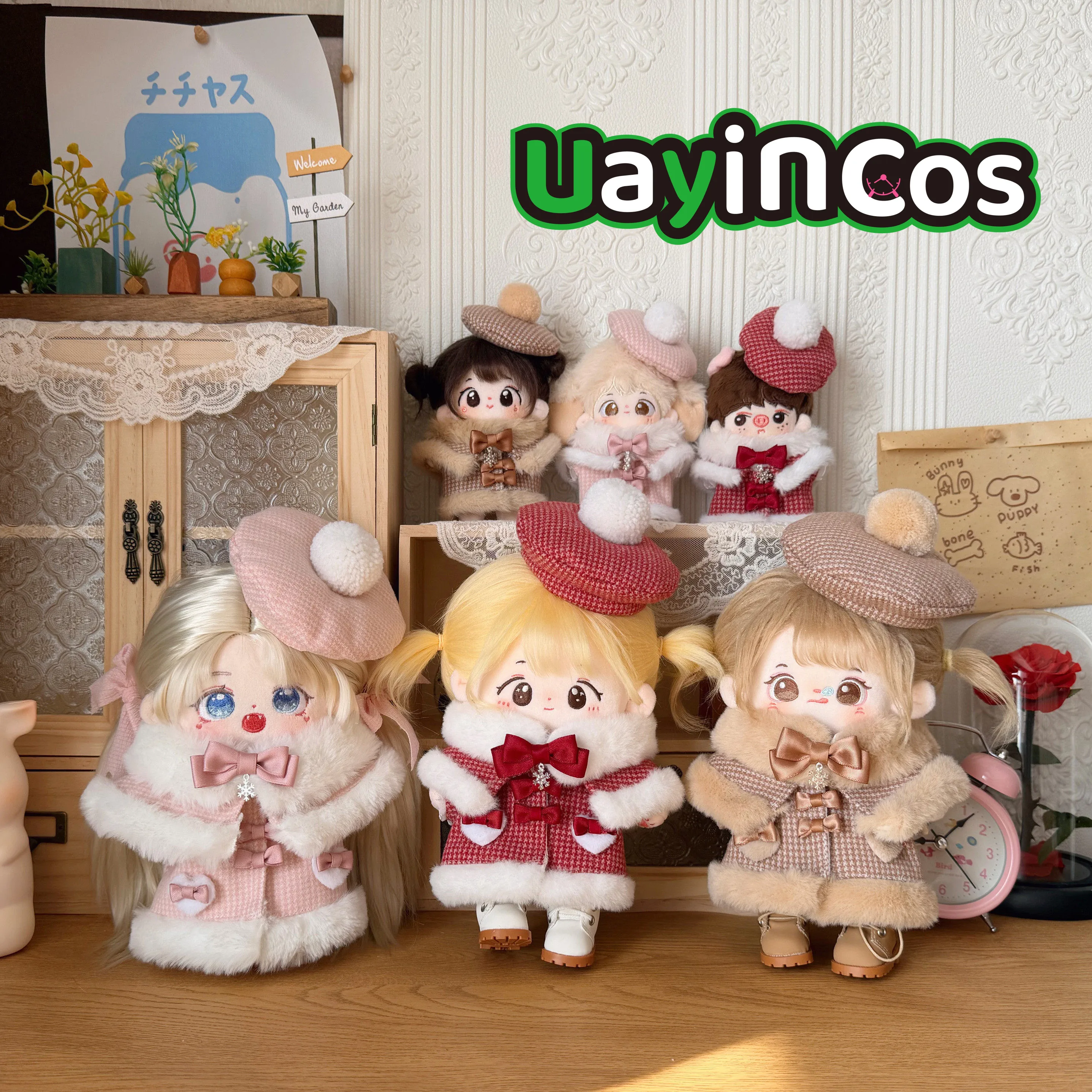 

10 см 20 см кукольная одежда, плащ, пальто, сапоги с клубничным яблоком, зимняя одежда, костюм, аксессуары, аниме-фигурка, игра, игрушка для детей G