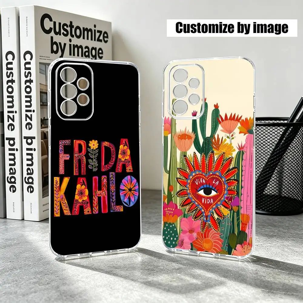 Fashion F-Frida Kahlo Gift  Phone Case Transparent Silicone Soft For Samsung S25,S24,S21,S22,S23,S30,Ultra,S20,Plus,Fe