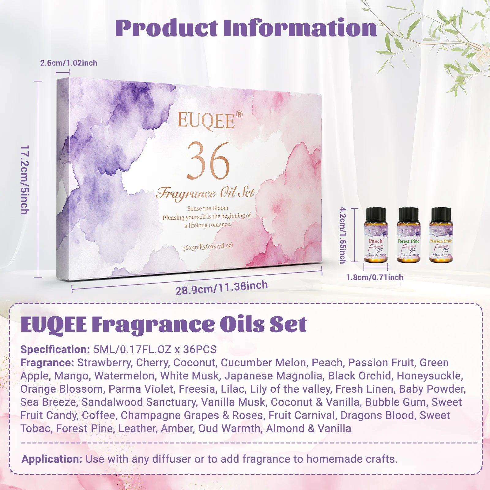 EUQEE 36 Flessen Geur Oliën Ko - Zwitsal Baby Products recensie en prijs