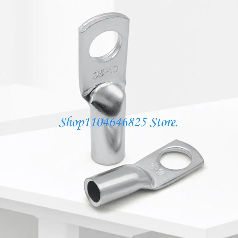 10Pcs Heavy Type Coppers Wire Terminals Wire Nose Terminals Crimps for Reliability Circuit Wiring and Crafts Projects