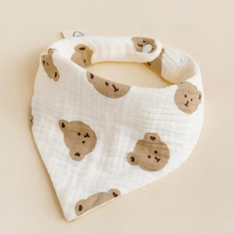 

19QF Baby Burp Cloths Nursing Bibs Kid Infant Newborn Triangle Bandana Drool Bibs