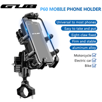 GUB Aluminum Bike Phone Holder for 4.7-7.2inch iPhone Free Angle Motorcycle Handlebar Phone Mount for MTB Road Bicycle E-bike