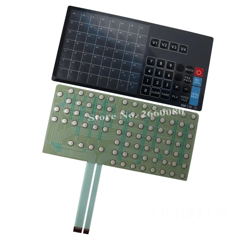5 sets DIGI SM100 Sm110 Keyboard/Keypad/Overlay and Sm-100 Circuitry for Digi Sm100PCS PLUS Electronic Scale English Version