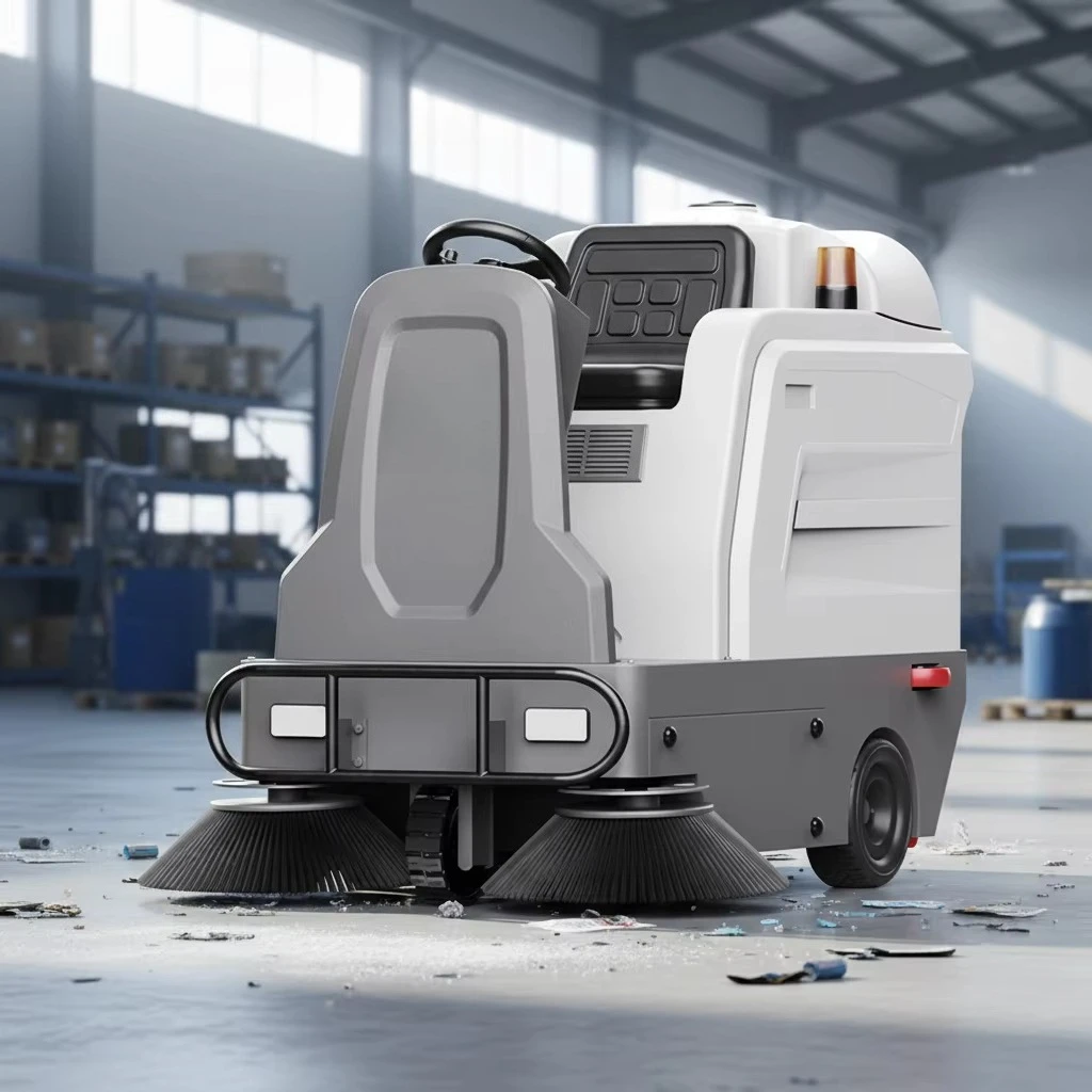M3 Best Price Battery-powered Compact Ride-on Sweeper Road Cleaner Machine for Manufacturing Assembly
