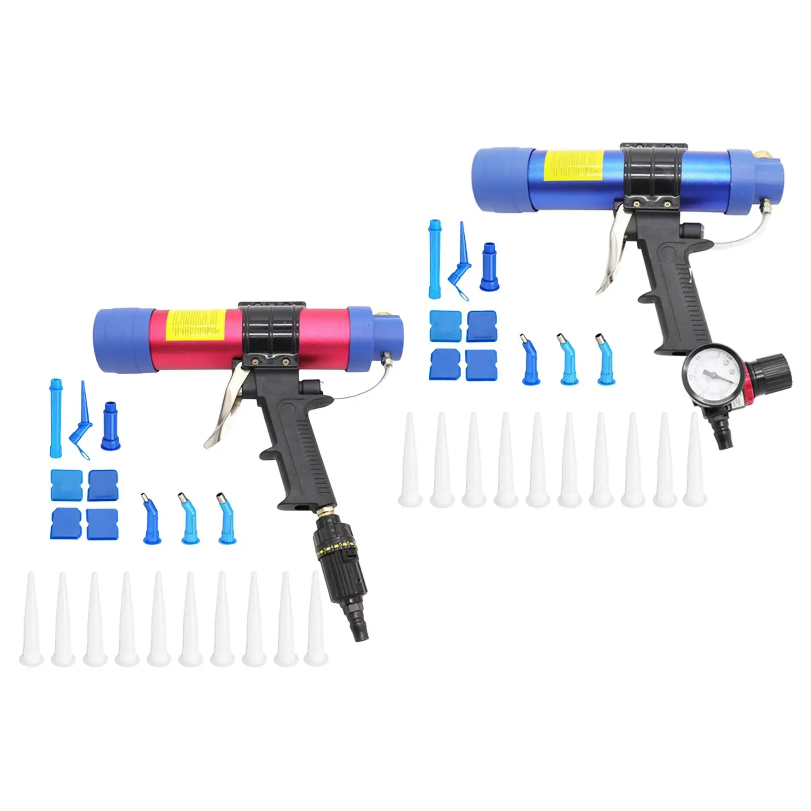 Caulking Gun Air Power Professional Cordless Tool Anti Drip 310ml Caulk Nozzle