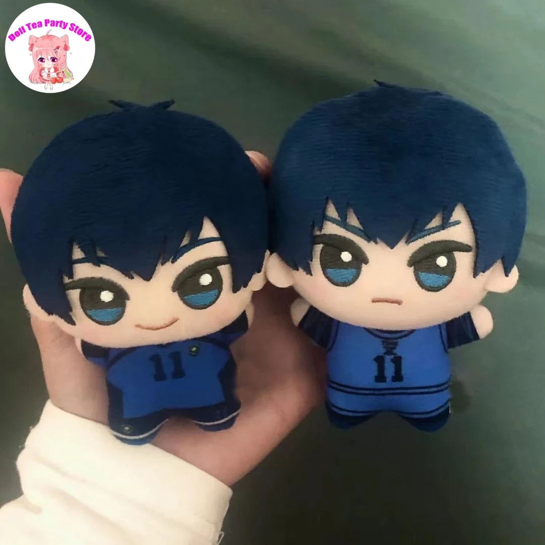 Blue Lock Isagi Yoichi Bachira Meguru Plush Doll Print Body Figures Dolls 10CM Bag Charm Pendant Anime Keychain Toy Plushie Gift