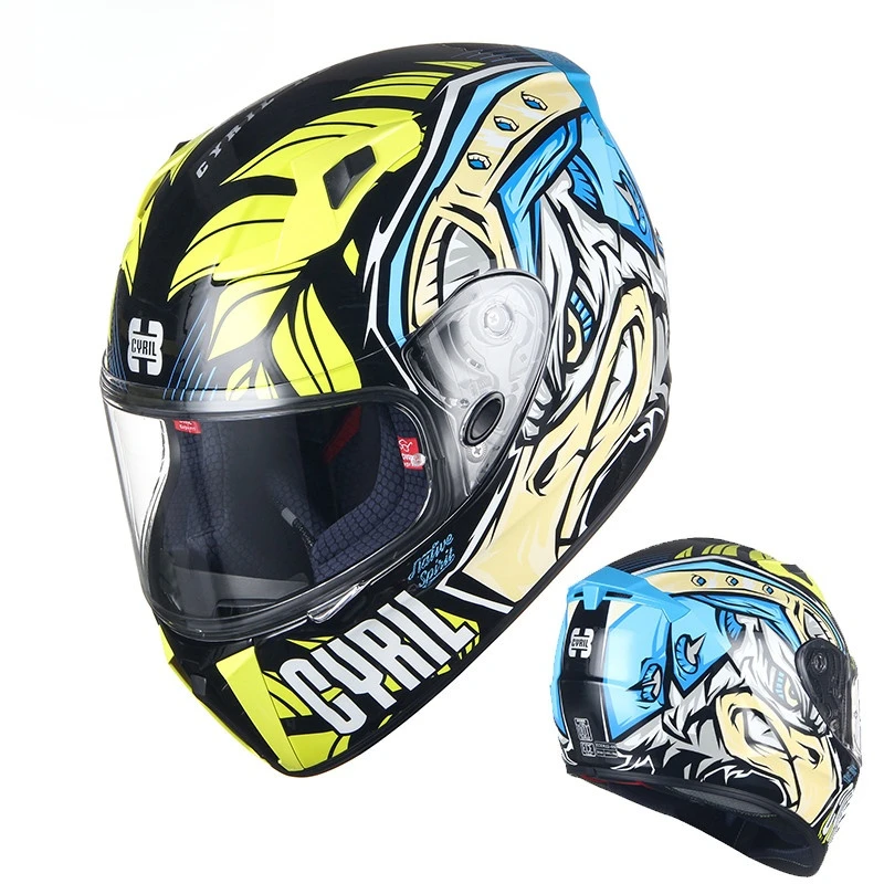 Wholesale New Design Abs Material Full Face CYRIL-FF360 Motorcycle Racing Protective Helmet/ Motorbike