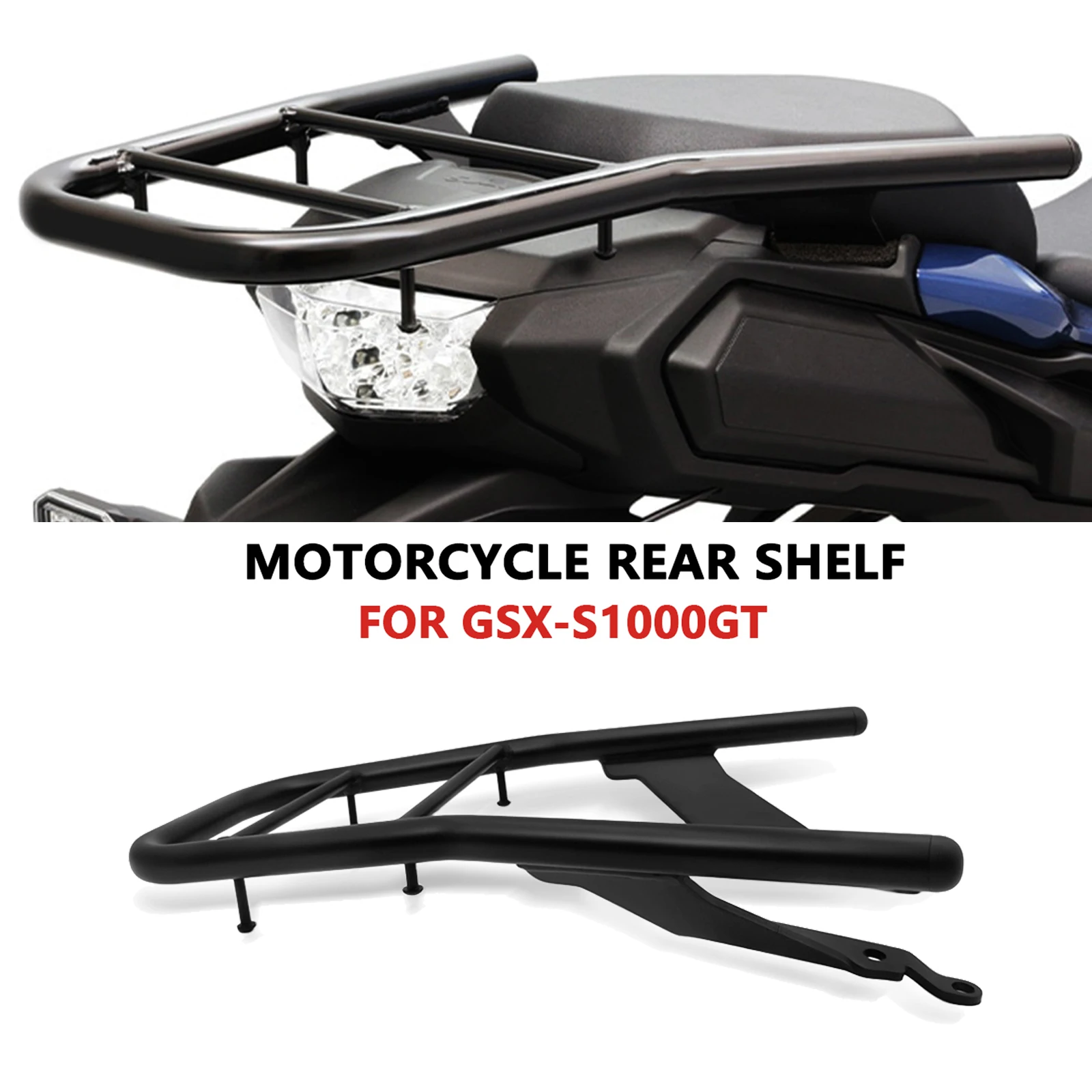 For Motorcycle Rear Luggage Rack Carrier Case Top Box Support Holder Bracket GSX-S1000GT 2024 2025 GSX S1000GT 2022-2025