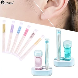 Hot 60/70Pcs Ear Hole Cleaning Line Piercing Aftercare Sterilization Disposable Earrings Hole Cleaner Disinfection Ear Wires