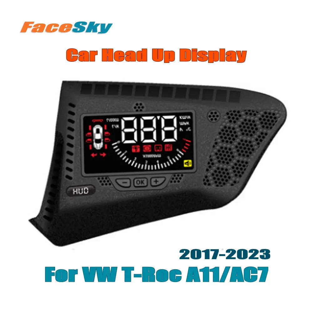 For Volkswagen VW T-Roc (A11/AC7) 2017-2024 Car Head-up Head Up Display Auto HUD Accessories LCD Windshield Projector