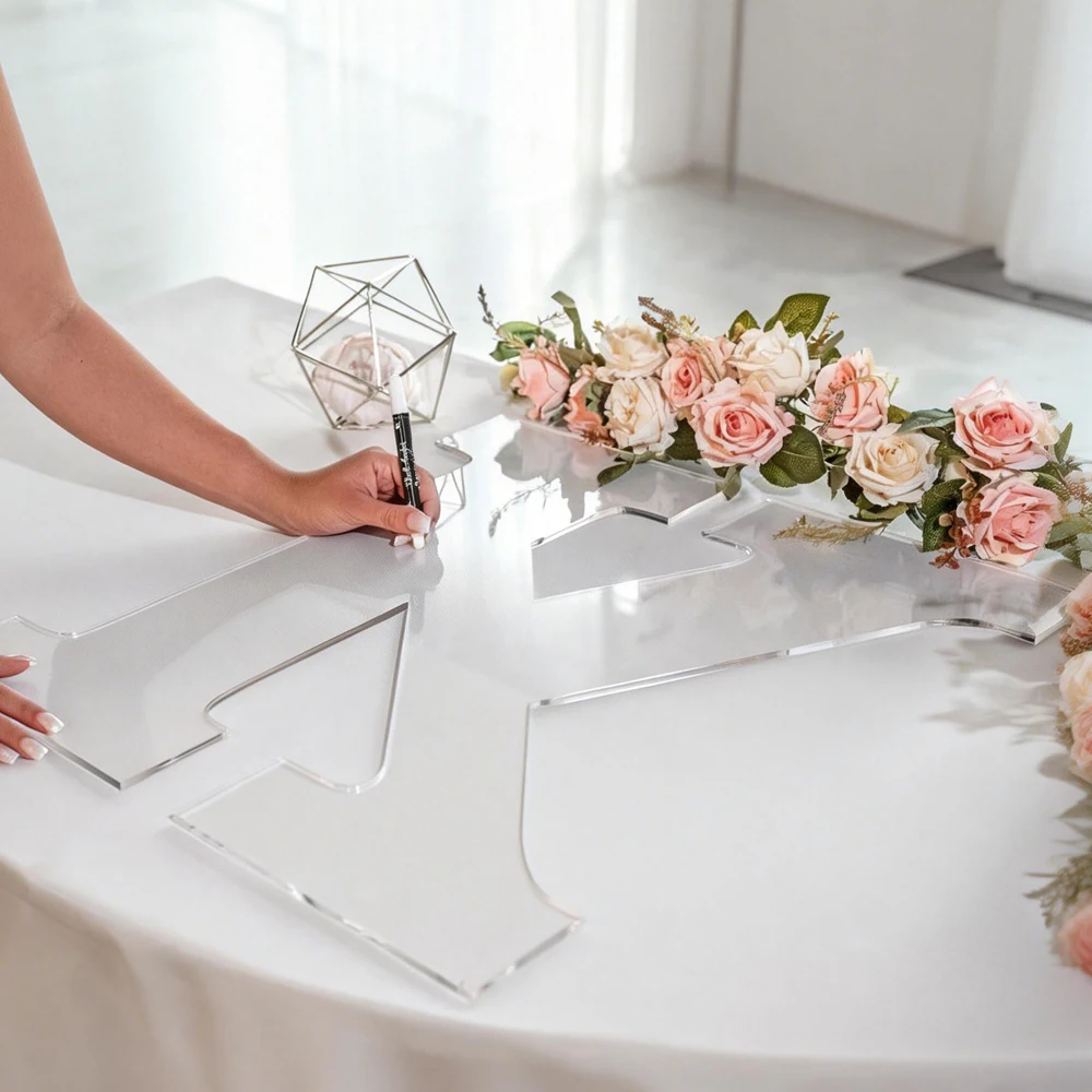

Personalized Wedding Decoration, Transparent Acrylic Letter Guest Book Alternative, Wedding Guest Book Alternative